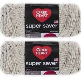 Bulk Buy: Red Heart Super Saver (2-pack) (Aran Fleck)