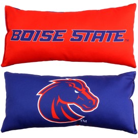 College Covers Solid Color Bolster Travel Pillow, 1 Count (Pack of 1), Boise State Broncos