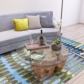 Pvillez 36" Round Tempered Glass Table Top, Clear Glass Table Top with 1/4" Inch Thick Flat Polished Edge, Ideal for Dining Table, Coffee Table, Patio Table Indoor/Outdoor Table Top