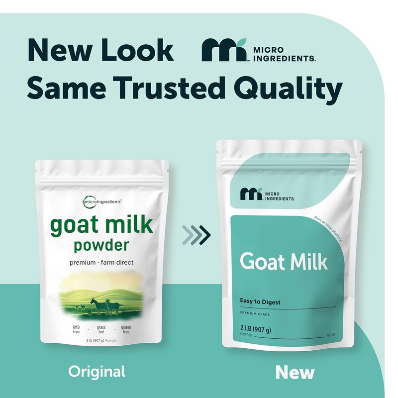 Micro Ingredients Goat Milk Powder, 2 Lb | Grass-Fed Australian