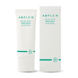 앰플엔 솔라샷 징크 마일드 선크림 SPF50 PA++++ Ample N Solar Shot Zinc Mild Sunscreen SPF50 PA++++