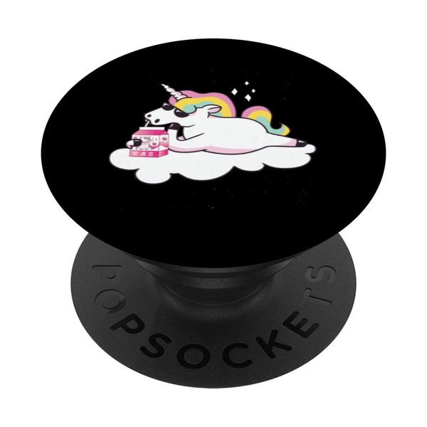 Strawberry Milk Cute Unicorn Japanese Strawberry Milk Shake PopSockets Swappable