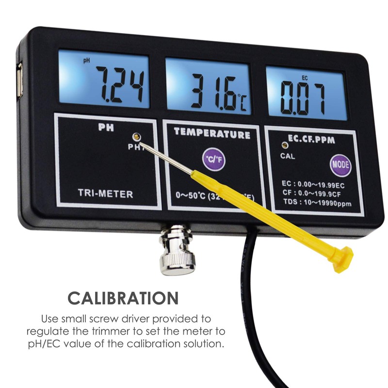 5-in-1 Water Quality Multi-Parameter PH EC CF TDS (ppm) Temperature