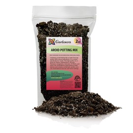 Premium Aroid Potting Mix - Soil Free Blend for Aroids - Growing Medium for House Plants by Gardenera - (2 Quart Bag)