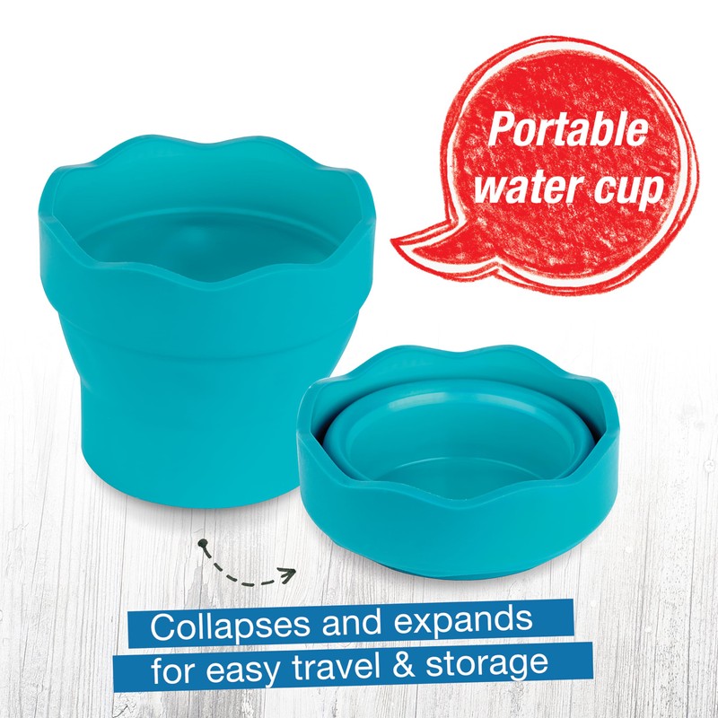Faber-Castell Collapsible Water Cup - Reusable Artist Water Cup for