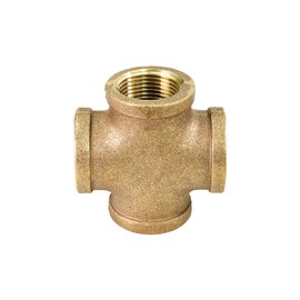 Supply Giant Suply Giant CSDS0034 3/4'' Lead Free Four Way Brass Cross Fitting with Equally Sized Female Threaded Branches For 125 LB Applications, Easy to Install, 8