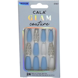 CALA "Glam Couture" uas postizas (24 uas en 12 tamaos, con detalles en oro)
