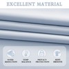 DONREN Light Blue Cerulean Window Curtain Valances for Kitchen -