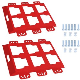 Mounting Plate Compatible with Milwaukee Packout, 50 Lbs, Metal with Powder Coat, for Tool Storage and Organization System(Half Plate-Black-2)