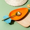 Koythin Carrot Shaped Ceramic Spoon Rest, Stovetop Cooking Utensil Holder