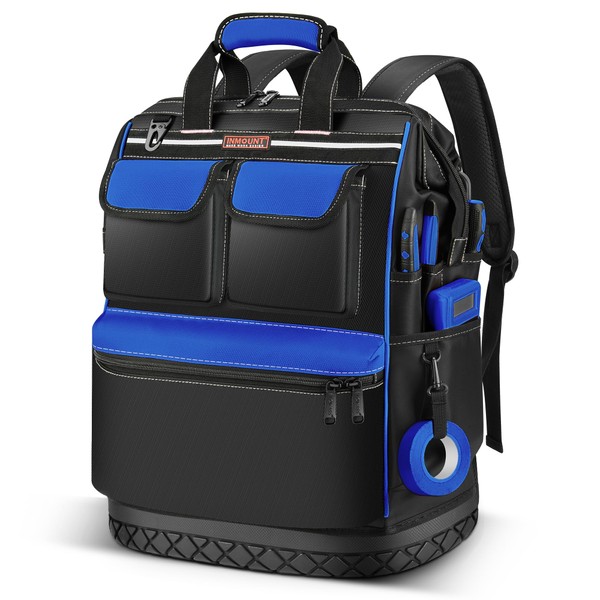 LOKASS Tool Bag Backpack, Heavy Duty Tool Backpacks with Combination