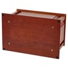 Handcrafted Solid Cherry Wood Funeral Cremation Urn Box for Human