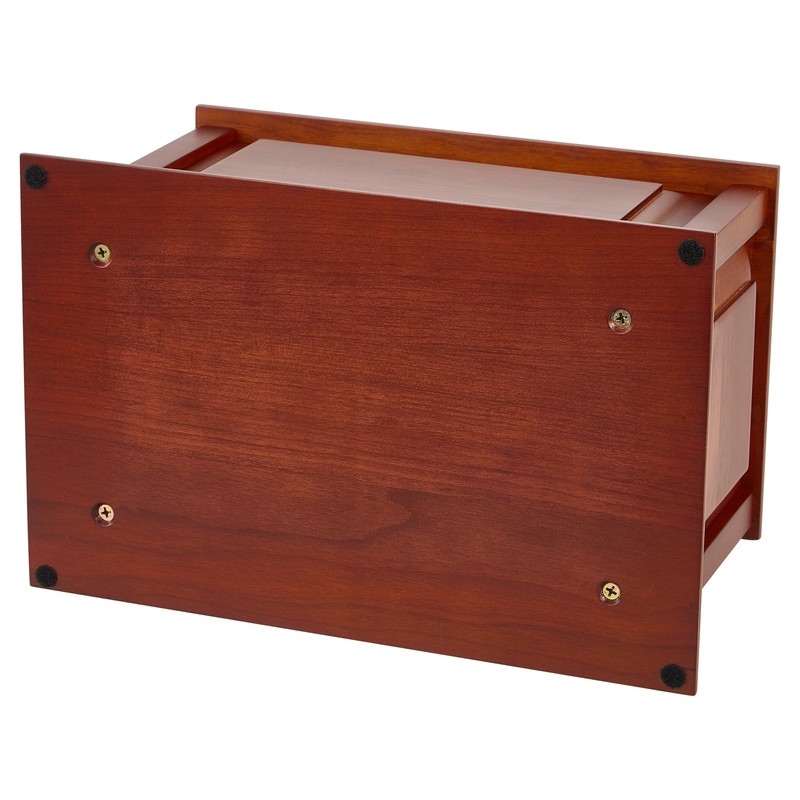 Handcrafted Solid Cherry Wood Funeral Cremation Urn Box for Human