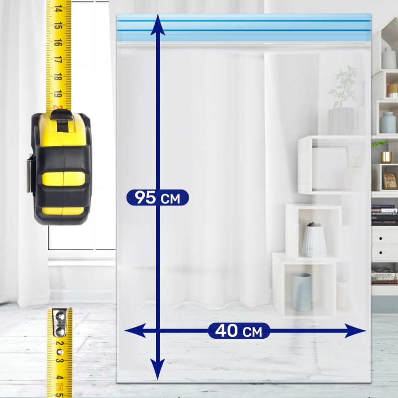Vacuum Storage Bags 40x95 cm for Storing Clothes and Saving