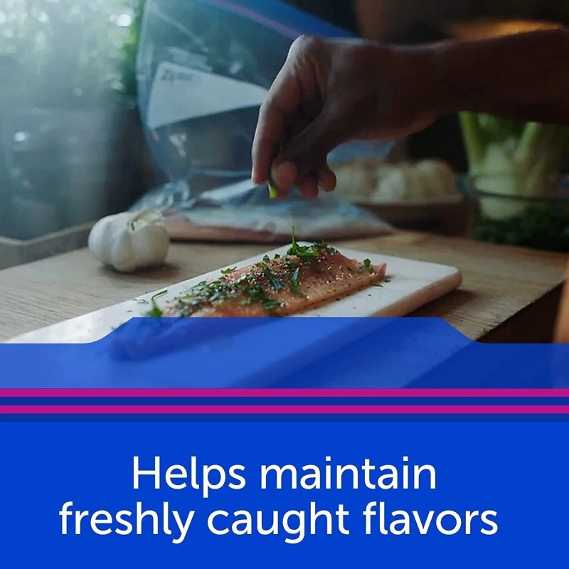 Ziploc Pint Food Storage Freezer Bags, Grip 'n Seal Technology