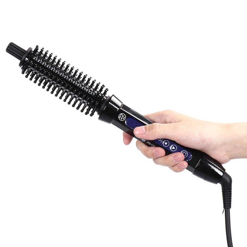 22mm Dual use Electric Hair Curler Straightener LCD Display Hair