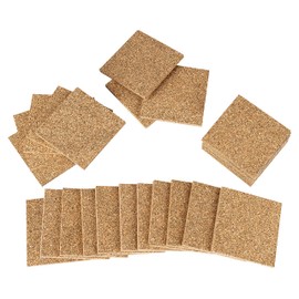 Cork Stilt Bearings, Cork Substructure Construction, Patio Construction and Balcony Construction with Cork, Pack of 25, Cork Patio Pads, Patio Pads Made of Cork, Pressed Cork, Durable and Durable, 70 x 70 x 5 mm