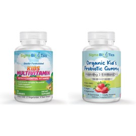 SigmaBiotics SigmaBiotics Kids Multivitamin Gummies & Probiotic Gummies for Kids -