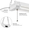 Maxxima 4 ft. Utility LED Shop Light Fixture, 40W, Linkable,