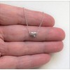 Love Heart Necklace 925 Sterling Silver Tiny and Discreet