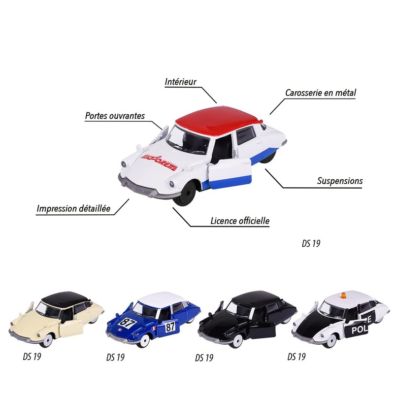 Majorette Citroën DS19 5 Pieces Gift Pack
