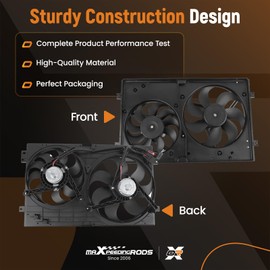 maXpeedingrods Engine Cooling Radiator Fan for Volkswagen Jetta GL GLS 2.5 SE SEL for Golf Base/Highline/Trendline 1.9L 2.5L 2005-2010 1K0121207BB9B9