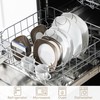 VEWEET 'Nikita' 30-Piece Dinner Set Ivory White Brown Lines Porcelain