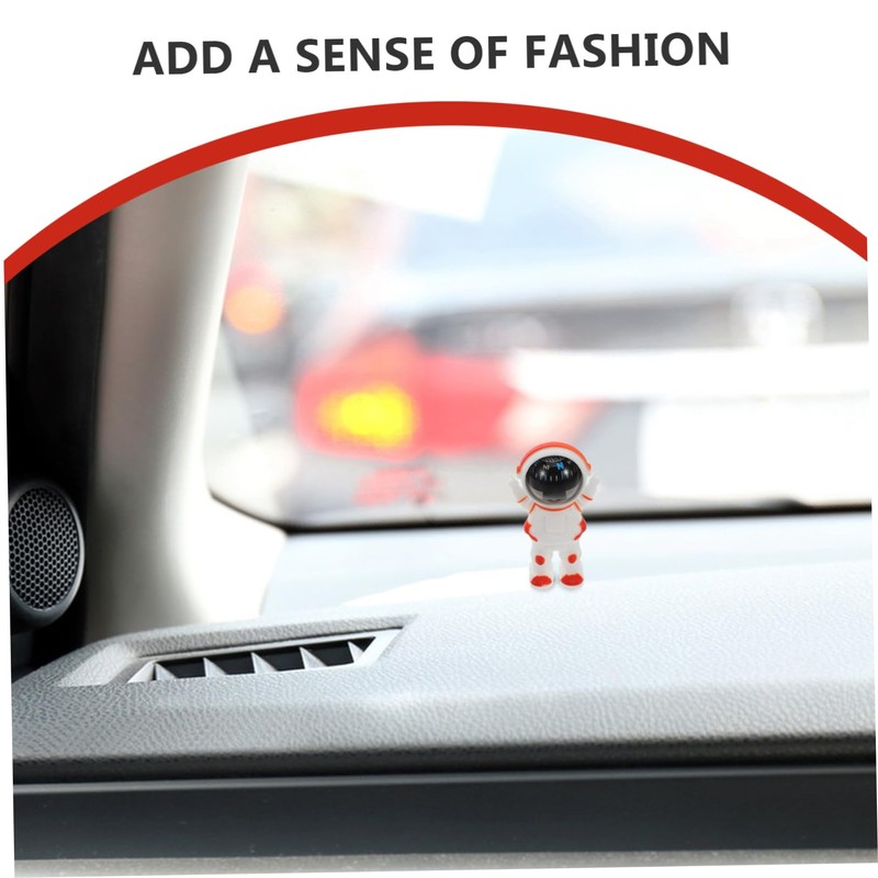 ULTECHNOVO Astronaut Car Compass Cute Dashboard Decoration Portable Auto Compass