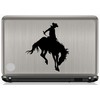 Rodeo Cowboy Riding Bucking Bronco Horse Black Vinyl Decal Sticker
