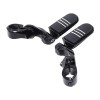 TCMT 1-1/4" 32mm Black Short Angled Adjustable Highway Foot Peg
