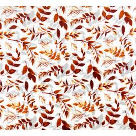 Serafina Home Fleece Throw Blanket: Velvelty Soft, Durable Plush Accent for Bed or Couch (Rustic Leaves, 50 x 60 inches)