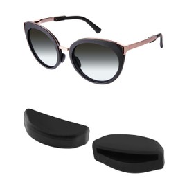 Mryok Replacement Nose Pieces Nose Pads for Oakley Frogskins Range/Hybrid/HSTN/Top Knot/Spindrift/Wildrye Sunglass - Black Asian Fit