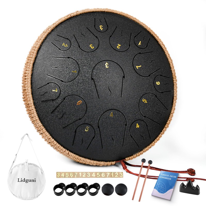 Steel Tongue Drum - 14 Inch 15 Note Tongue Drum