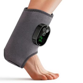 Heated Foot Massager with Vibration, Digital Display Foot Heating Wrap, 6 Heat Levels, 3 Vibration Modes, 3 Timer Settings for Feet