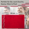 Lashuma Küchentücher Frottee Rot, Lugano 4er Set Kinderhandtücher 30x50 cm