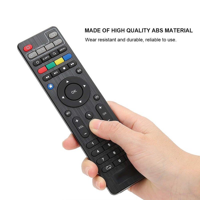 Remote Controller, Black Fast TV Box Remote Controller Convenient Wear