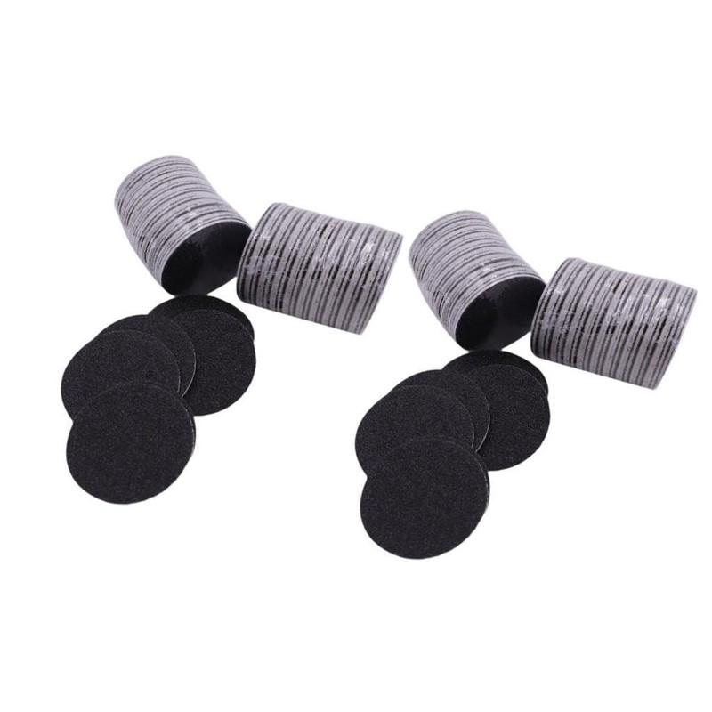 Milageto 120Pcs Replaceable Sand Paper Discs Sanding Pads Practical Feet