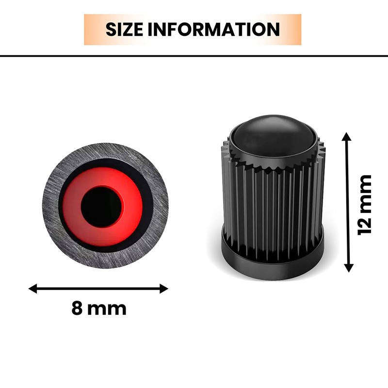 8 Pack Tyre Valve Caps, Plastic dust caps for car