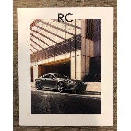 2019 LEXUS RC 44-page Original Sales Brochure