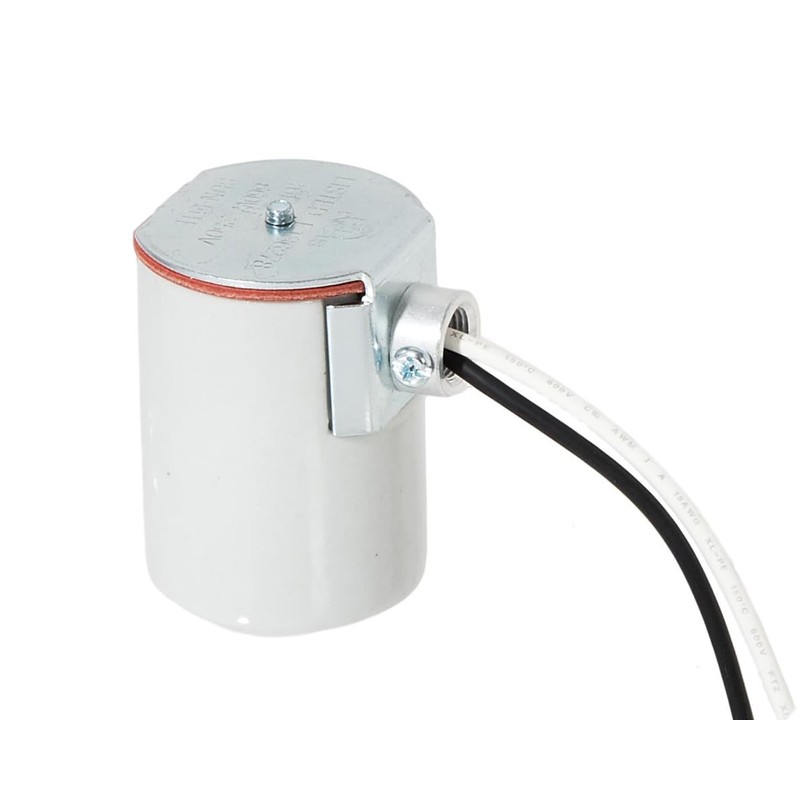 B&P Lamp® Edison Size Porcelain Socket with Side Outlet and