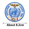 2 Stück Operation LEONTE Italien Militär bestickt Patch Abzeichen mit