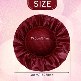 Thinp 3 Pcs Kids Satin Bonnet,Baby Bonnet Elastic Wide Band Baby Silk Bonnet Toddler Bonnet Soft Silk Bonnet for Sleeping Toddler Silk Bonnet for Kids Teens Toddler Girls Boys Curly Hair Natural Hair