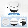 Round Air Vent Cover, 6 Inch Adjustable, ABS Ceiling Vent,