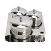 Stainless Steel Nail Powder Holder Thickening Sturdy Dustproof Smooth Surface