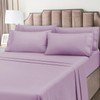 BYSURE Hotel Bed Sheets Set with 4 PCS Embroidered Pillowcases(Full,