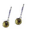 Riyo Gems Women's Lemon Quartz Wholesale Silver India Dangle Earring