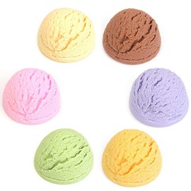 Nice purchase Artificial Ice Cream Scoops Realistic Simulation Imitation Fake Food Desserts Replica Fake Ice Cream Model for Home Shops Staging Decoration Display Props (C)