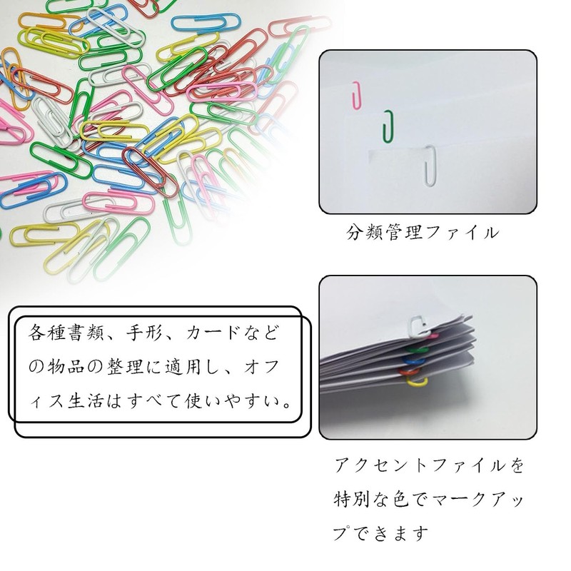 BRIIKPP 200pcs Color Zem Clips 6 Colors 28mm