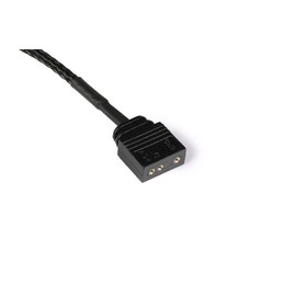 ALPHACOOL 18706 Y-Splitter aRGB 3-Pin to 2x 3-Pin 60 cm Cable Modding Sleeved Black
