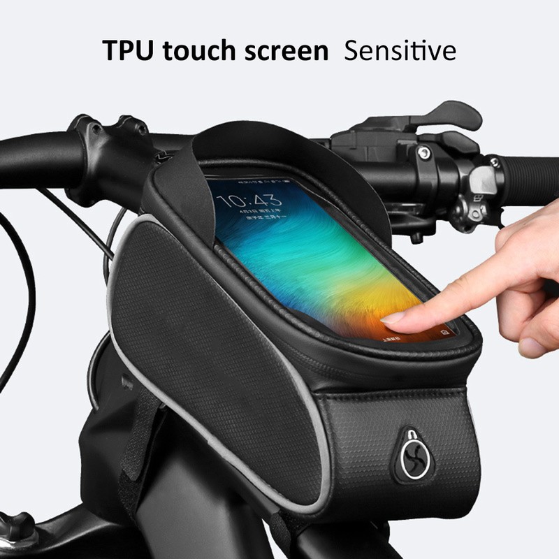 Bike Frame Bag Splash Proof Bike Pouch Bag Touch Screen